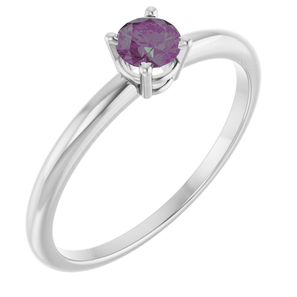 Sterling Silver Imitation Alexandrite Ring