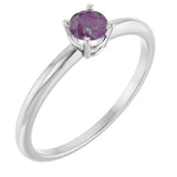 Sterling Silver Imitation Alexandrite Ring