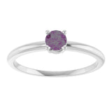 Sterling Silver Imitation Alexandrite Ring