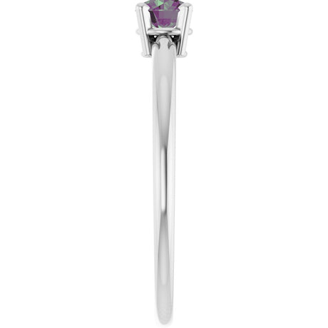 Sterling Silver Imitation Alexandrite Ring