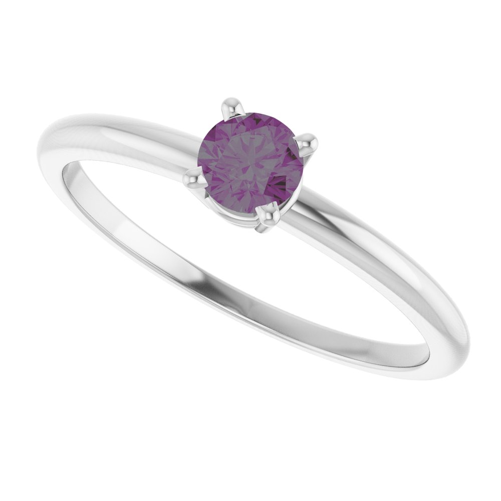 Sterling Silver Imitation Alexandrite Ring