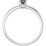 Sterling Silver Imitation Alexandrite Ring