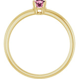 14K Yellow Gold Imitation Pink Tourmaline Ring