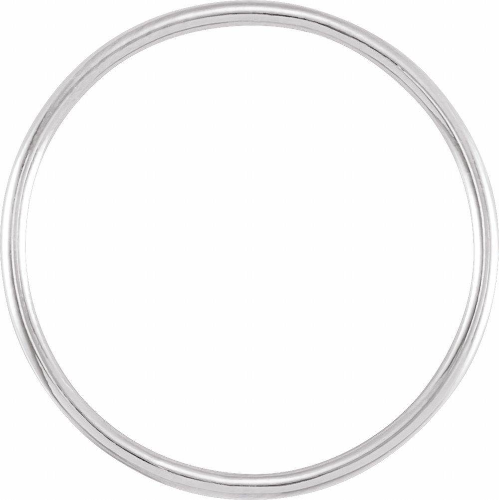 14K White Gold Stackable Ring Size 8