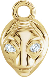 14K Yellow Petite Pavé™ .01 CTW Natural Diamond Alien Dangle