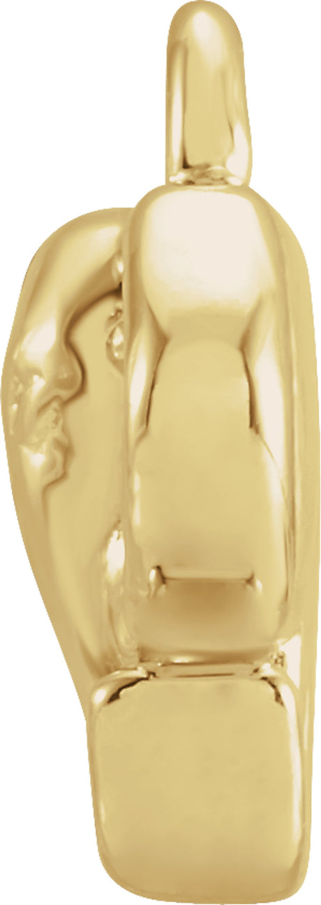 14K Yellow Petite Pavé™ .02 CTW Natural Diamond Elephant Dangle