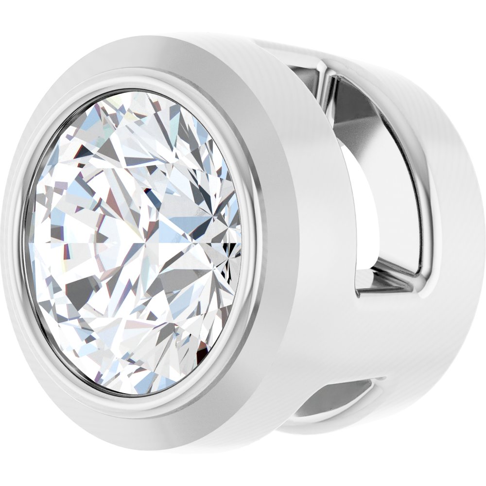 14K White Gold 1/10 CTW Lab-Grown Diamond Slide Pendant