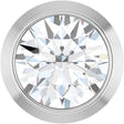 14K White Gold 1/6 CT Natural Diamond Slide Pendant