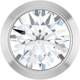 14K White Gold 1/6 CT Natural Diamond Slide Pendant