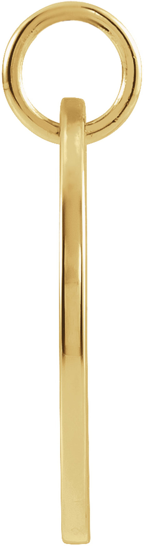 14K Yellow 16.5 mm Libra Zodiac Disc Pendant