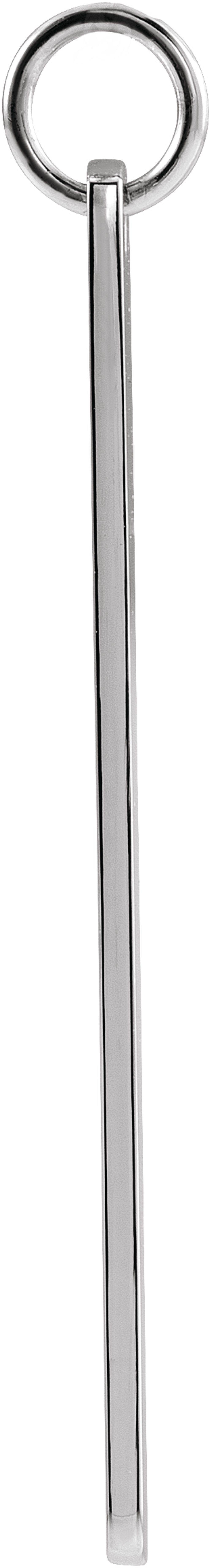 Sterling Silver Rectangle Bar Pendant