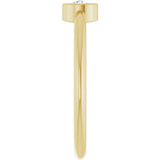 14K Yellow Gold 1/5 CT Rose-Cut Natural Diamond Stackable Ring