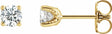 14K Yellow 1/3 CTW Lab-Grown Diamond Stud Earrings