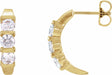 14K Yellow Gold 9/10 CTW Lab-Grown Diamond Earrings