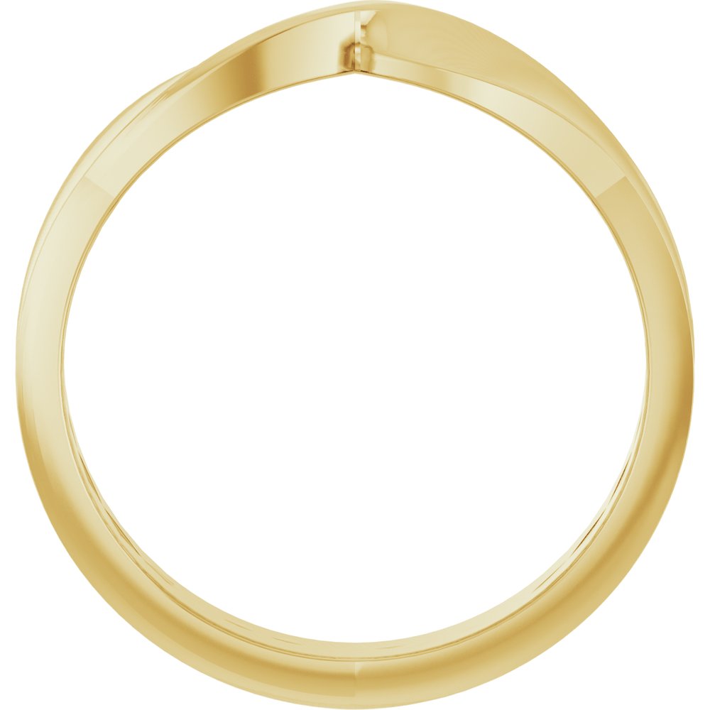 14K Yellow Gold 5 mm Stackable Twisted Ring