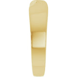 14K Yellow Gold 5 mm Stackable Twisted Ring