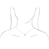 14K Yellow Gold .04 CTW Natural Diamond Star 16-18"  Necklace