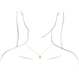 14K Yellow Engravable Oval 16-18" Necklace