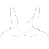 14K Yellow Engravable Lock 16-18" Necklace