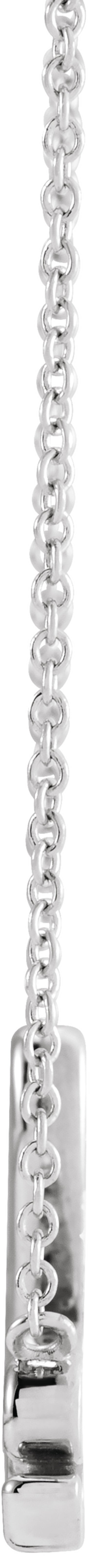 14K White Gold Love 18" Necklace