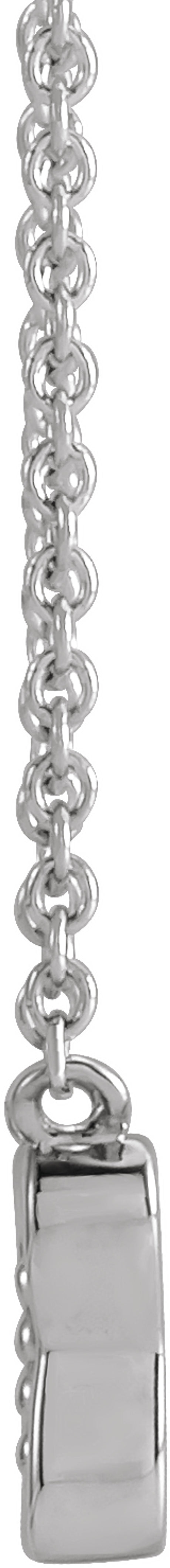 14K White Gold .025 CTW Natural Diamond Butterfly 18" Necklace