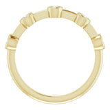 14K Yellow 1/5 CTW Natural Diamond Anniversary Band