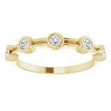 14K Yellow 1/5 CTW Natural Diamond Anniversary Band