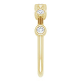14K Yellow 1/5 CTW Natural Diamond Anniversary Band