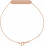 18K Rose Gold-Plated Sterling Silver Geometric 7-8" Bracelet