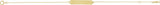 14K Yellow Gold Geometric 7-8" Bracelet