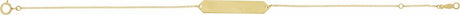 14K Yellow Gold Geometric 7-8" Bracelet