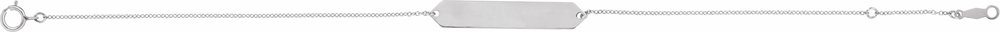 14K White Gold Geometric 7-8" Bracelet
