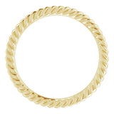 14K Yellow 1.3 mm Skinny Rope Band