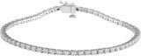 14K White Gold 2 CTW Lab-Grown Diamond Line 7 1/4" Bracelet