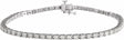 14K White Gold 3 CTW Lab-Grown Diamond Line 7 1/4" Bracelet