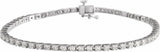 14K White Gold 3 CTW Lab-Grown Diamond Line 7 1/4" Bracelet