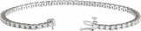 14K White Gold 3 CTW Lab-Grown Diamond Line 7 1/4" Bracelet