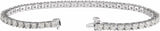 14K White Gold 4 CTW Lab-Grown Diamond Line 7 1/4" Bracelet