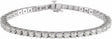 14K White Gold 5 CTW Lab-Grown Diamond Line 7 1/4" Bracelet