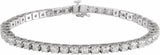 14K White Gold 5 CTW Lab-Grown Diamond Line 7 1/4" Bracelet