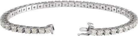 14K White Gold 5 CTW Lab-Grown Diamond Line 7 1/4" Bracelet