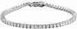 14K White Gold 1 CTW Natural Diamond Illusion-Set Line 7" Bracelet