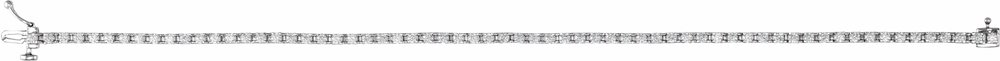 14K White 2 CTW Natural Diamond Line 7 1/4" Bracelet