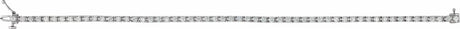 14K White Gold 3 CTW Lab-Grown Diamond Line 7 1/4" Bracelet