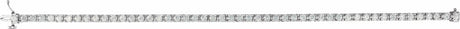 Sterling Silver 4 CTW Lab-Grown Diamond Line 7 1/4" Bracelet