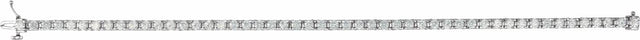 Sterling Silver 4 CTW Lab-Grown Diamond Line 7 1/4" Bracelet