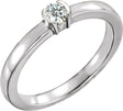 14K White 1/5 CTW Natural Diamond Family Stackable Ring