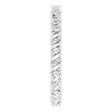 14K White 1/10 CTW Natural Diamond Eternity Band Size 6