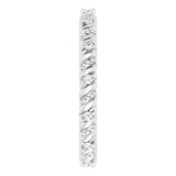 14K White 1/10 CTW Natural Diamond Accented Eternity Band Size 6