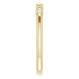 14K Yellow 1/10 CTW Natural Diamond Bead Ring